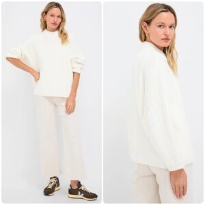 Tuckernuck Pomander Place Casper Sweater Cream White Size Medium